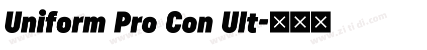 Uniform Pro Con Ult字体转换 Uniform Pro Con Ult字体转换